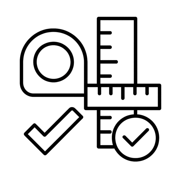 Icono de medición precisa ofrecida por proveedor de muebles para oficina para evitar ajustes posteriores.
